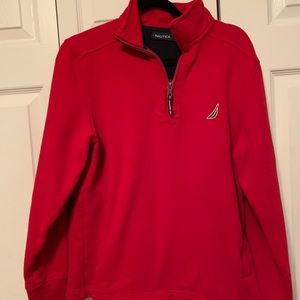 Nautica Red Quarter Zip